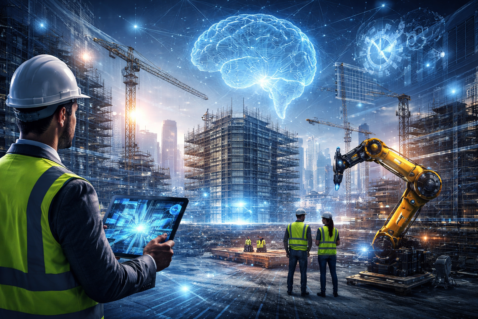 Yapay Zeka İnşaat Sektöründe Kullanıldığı Alanlar